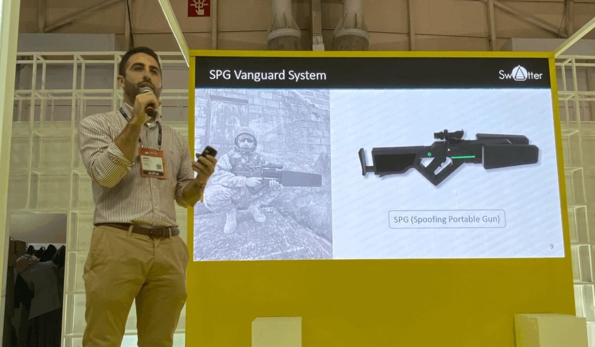 Swatter’s pitch at the Web Summit on the Startup Portugal stage